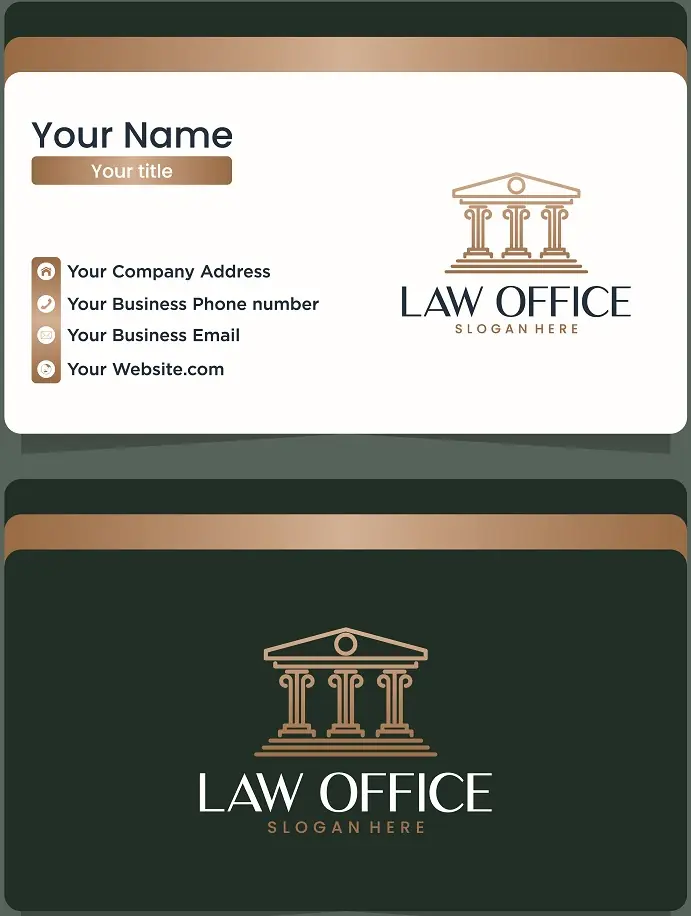 Law Firm Business Card 101