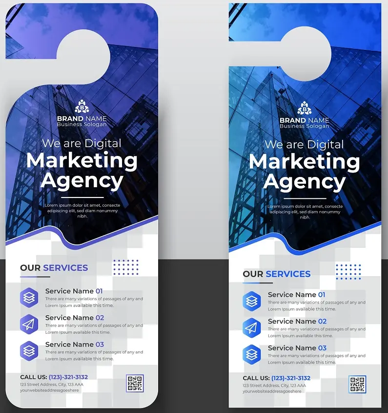 Finance Door Hanger 150