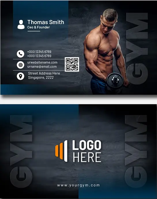Fitness & Gym Business Card 221