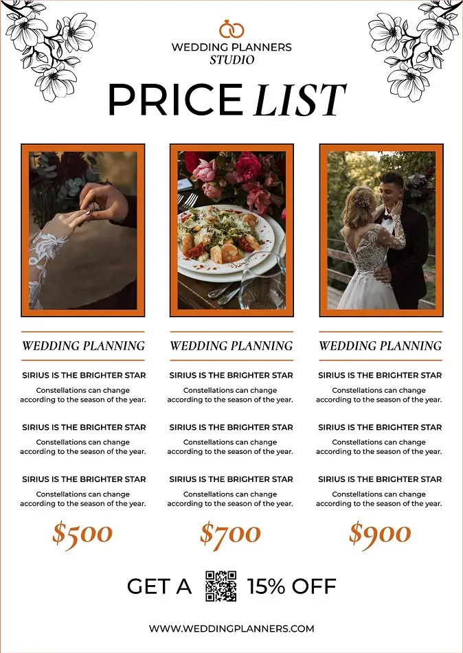 Wedding Planner Flyers 181