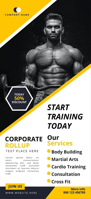 Fitness & Gym Door Hanger 221