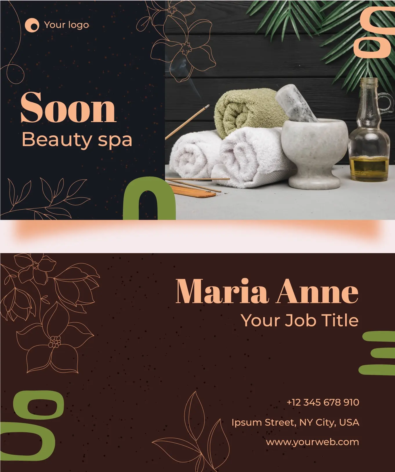 Salons & Spas Business Card 361