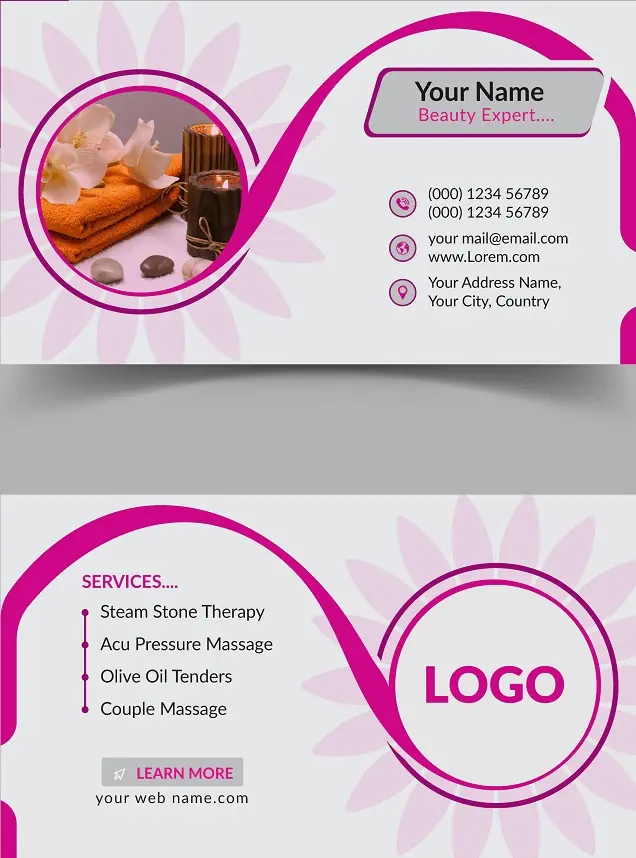 Salons & Spas Business Card 131