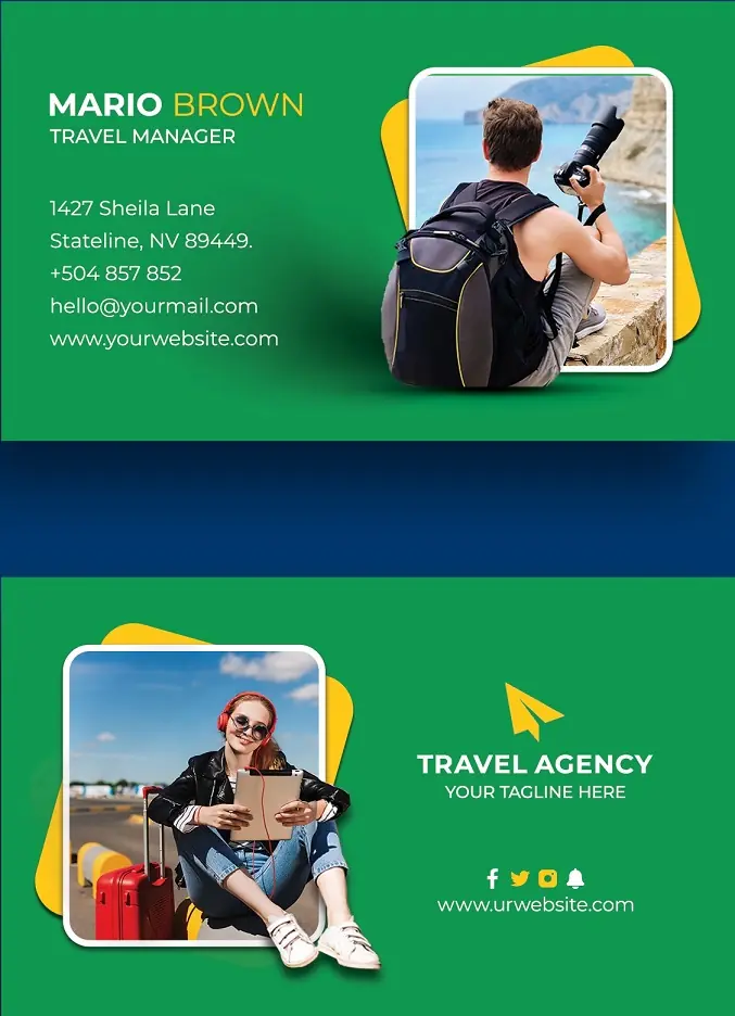 Travel & Tours Business Card 291