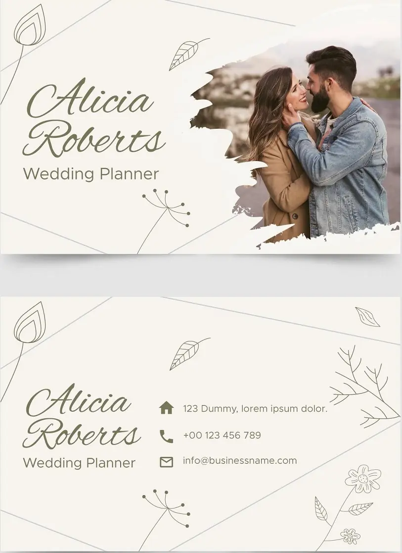 Weddings & Matrimonial Business Card 111