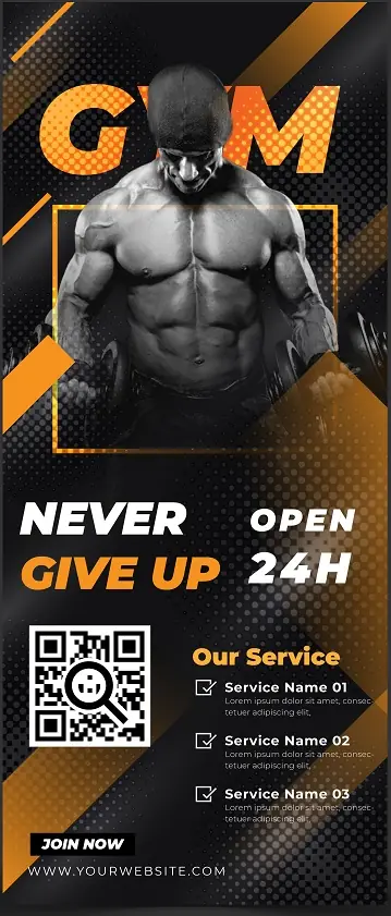 Fitness & Gym Door Hanger 171