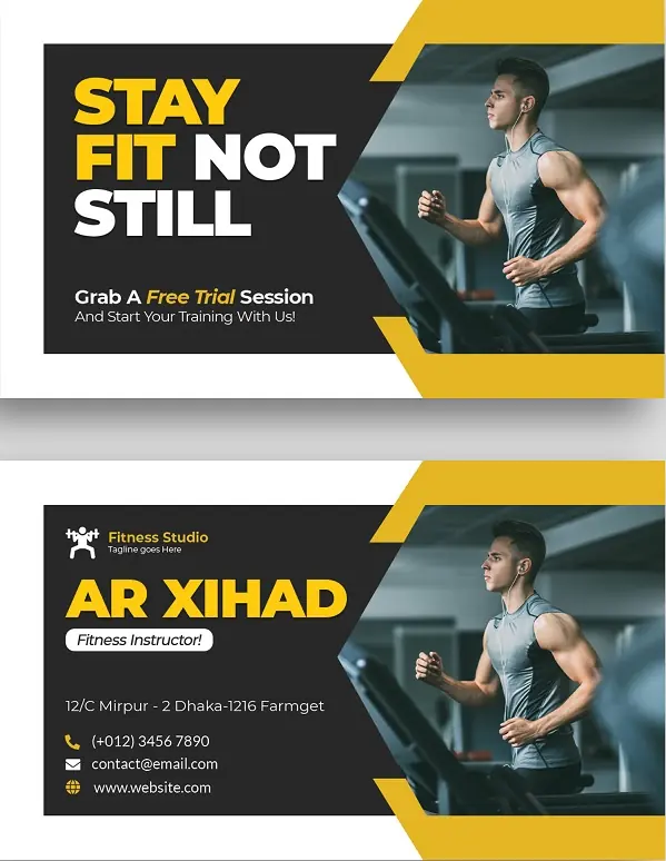 Fitness & Gym Business Card 331