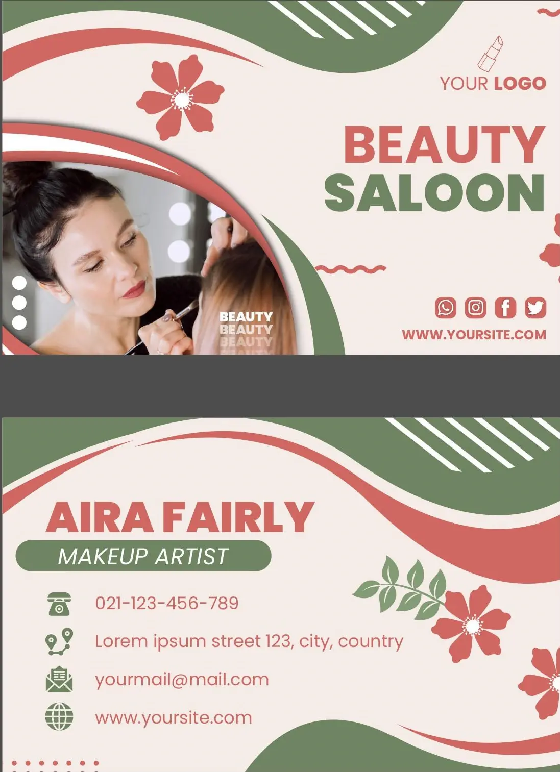 Salons & Spas Business Card 121
