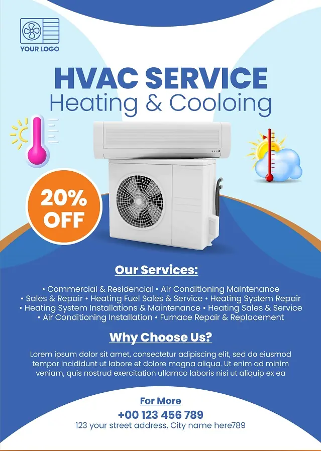 Heating & Air Conditioning Flyer 201