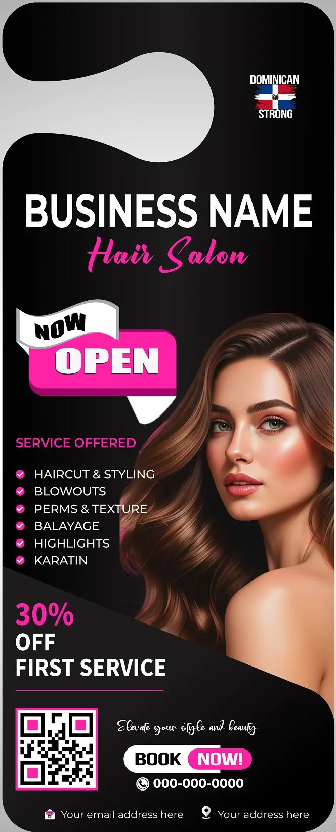 Salons & Spas Door Hanger 171