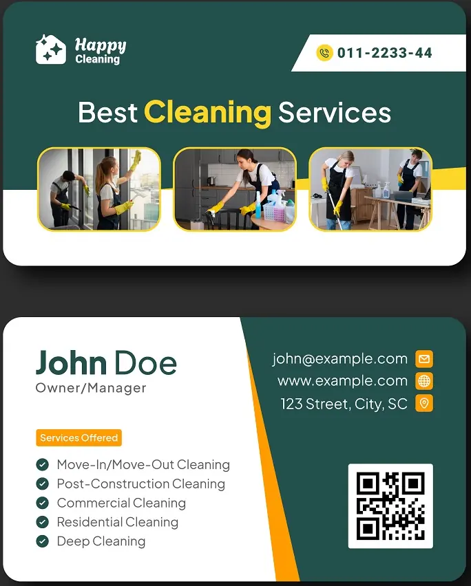 Heating & Air Conditioning Business Card 301