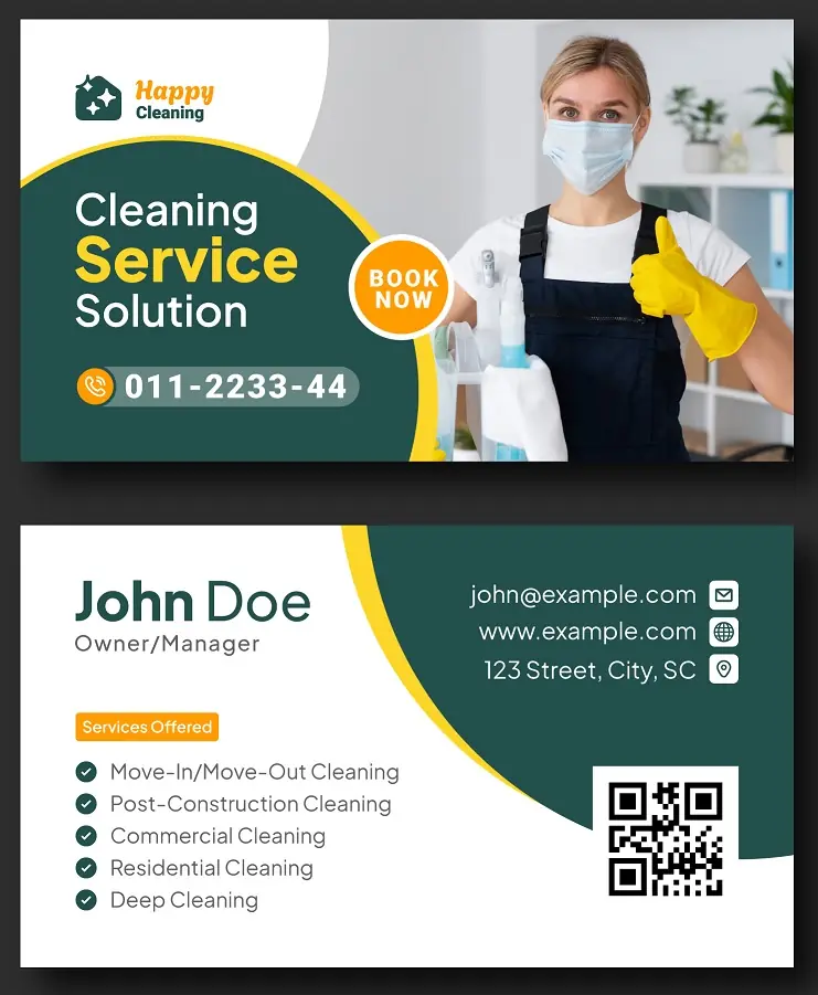 Cleaners Business Cards 121