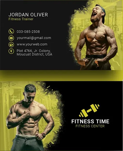 Fitness & Gym Business Card 241